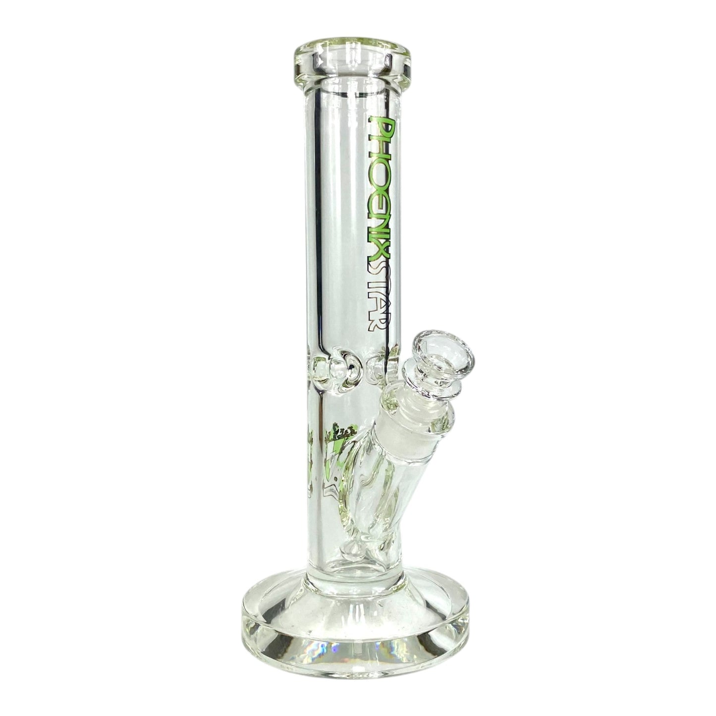 Phoenix 9mm Heavy Duty Straight Tube Bong – 30cm Green - The Bong Baron