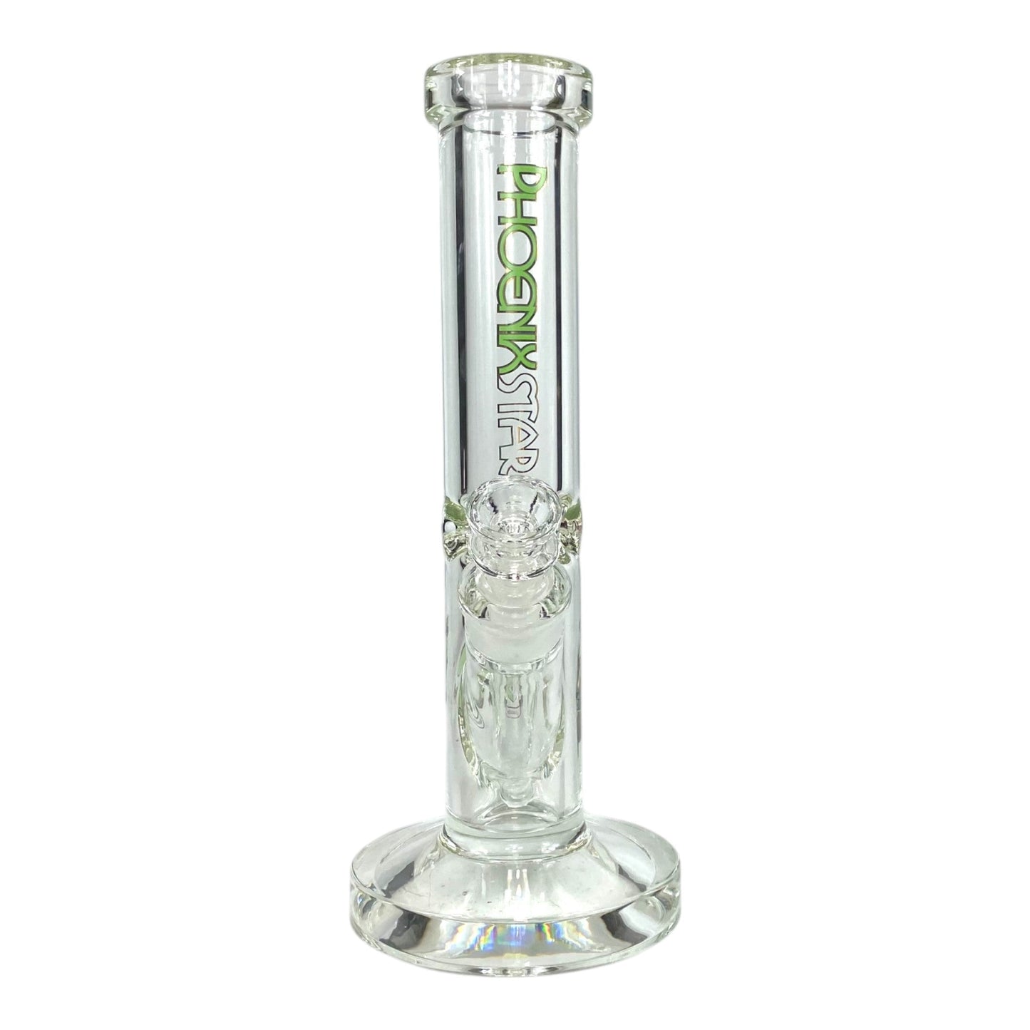 Phoenix 9mm Heavy Duty Straight Tube Bong – 30cm Green - The Bong Baron