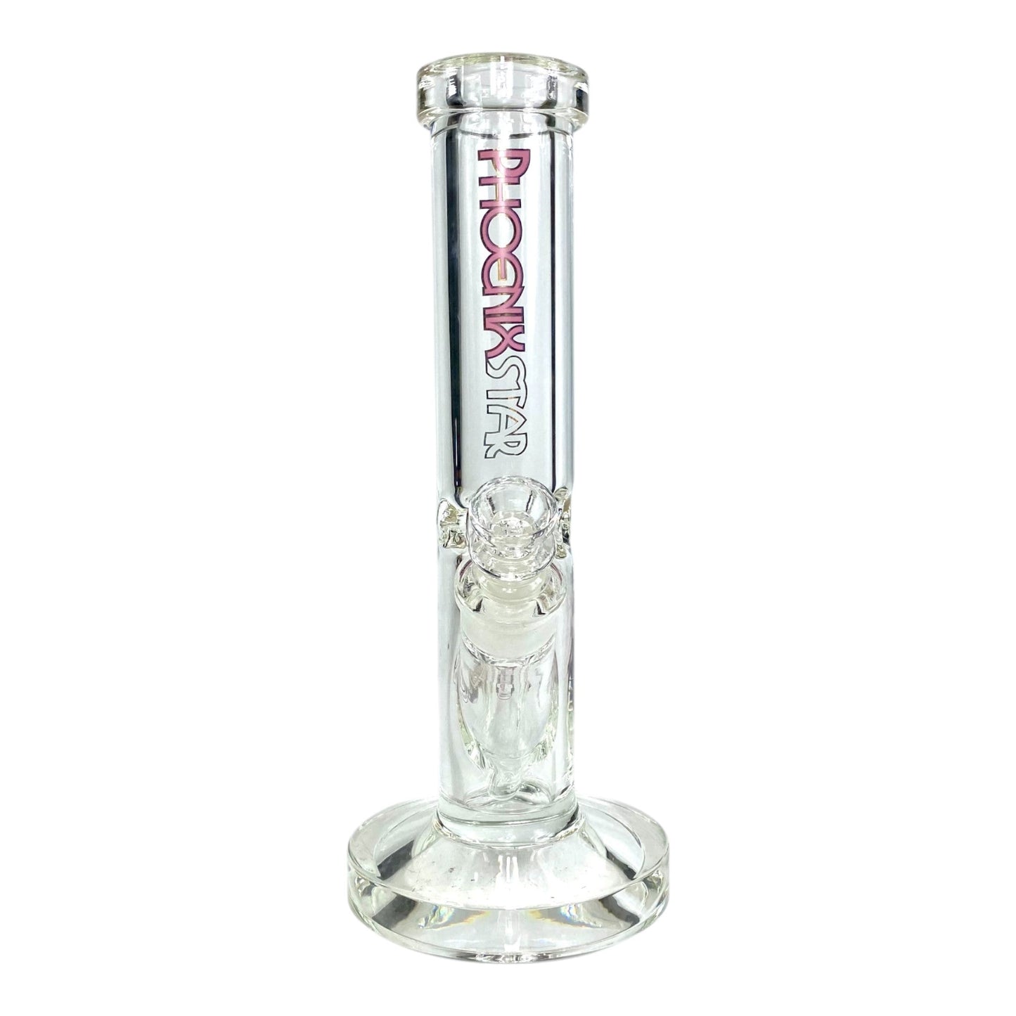 Phoenix 9mm Heavy Duty Straight Tube Bong – 30cm Pink - The Bong Baron