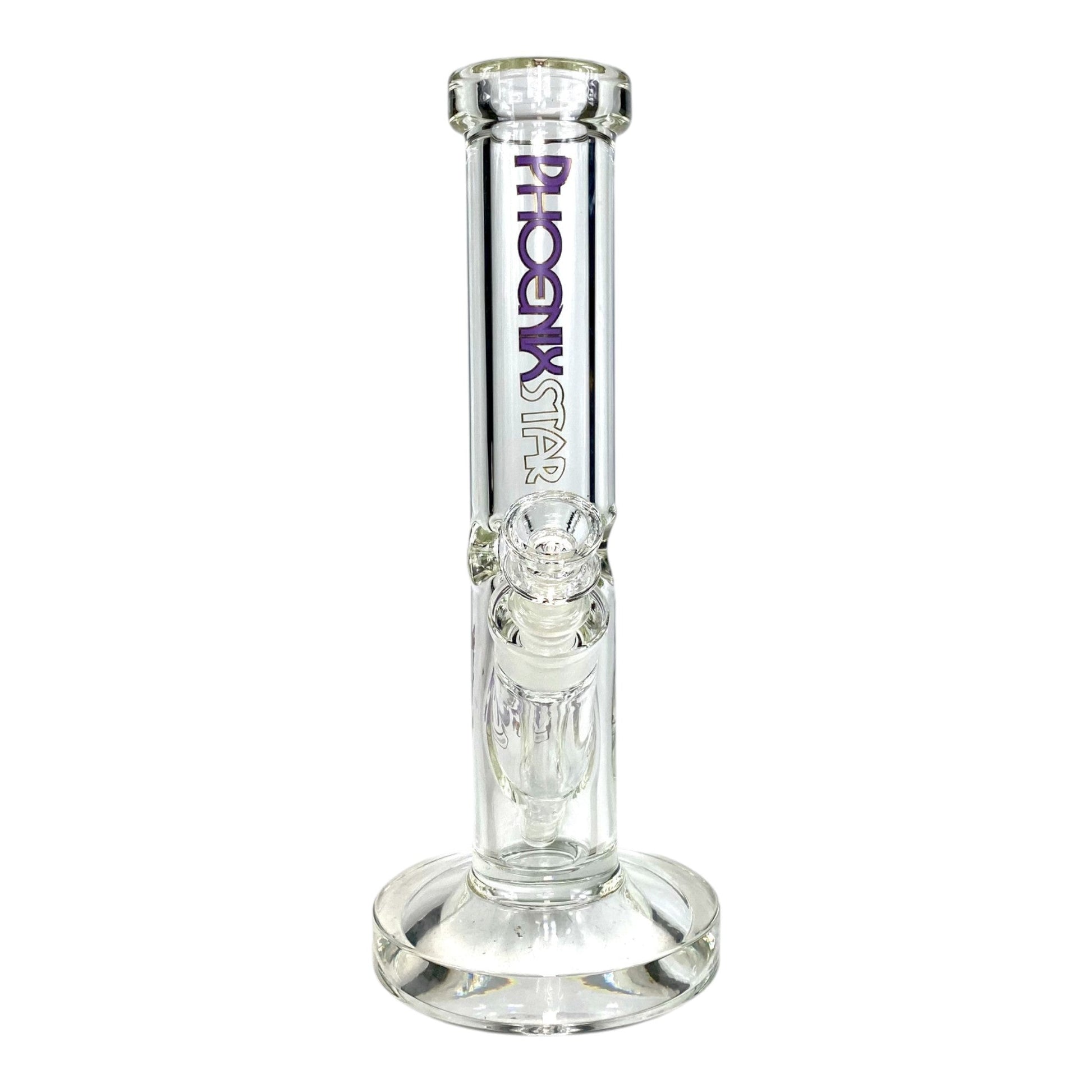 Phoenix 9mm Heavy Duty Straight Tube Bong 30cm Purple - The Bong Baron