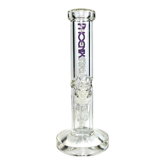 Phoenix 9mm Heavy Duty Straight Tube Bong 30cm Purple - The Bong Baron