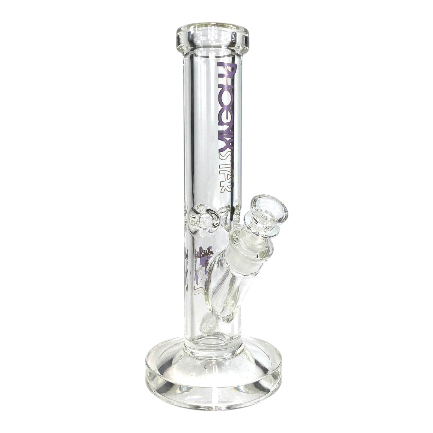 Phoenix 9mm Heavy Duty Straight Tube Bong 30cm Purple - The Bong Baron