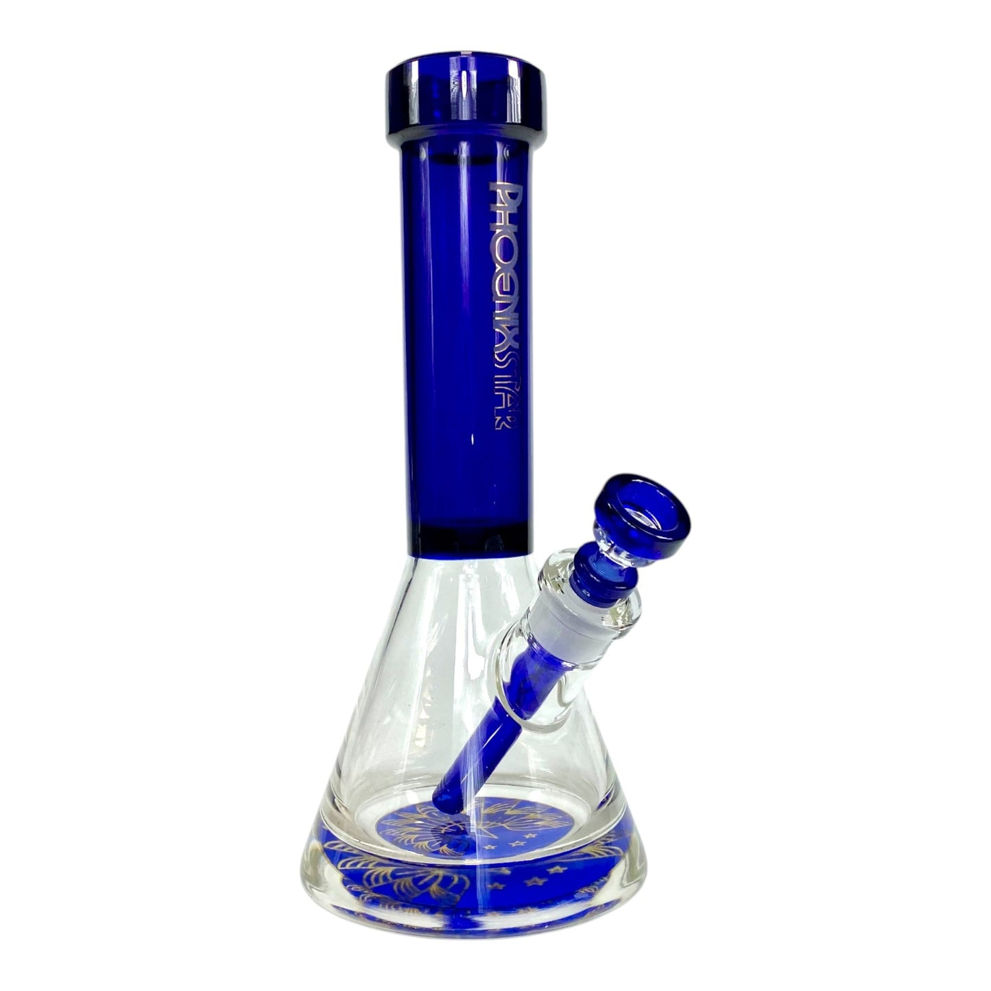 Phoenix 9mm Thick Heavy Duty Beaker Bong 30cm Blue - The Bong Baron