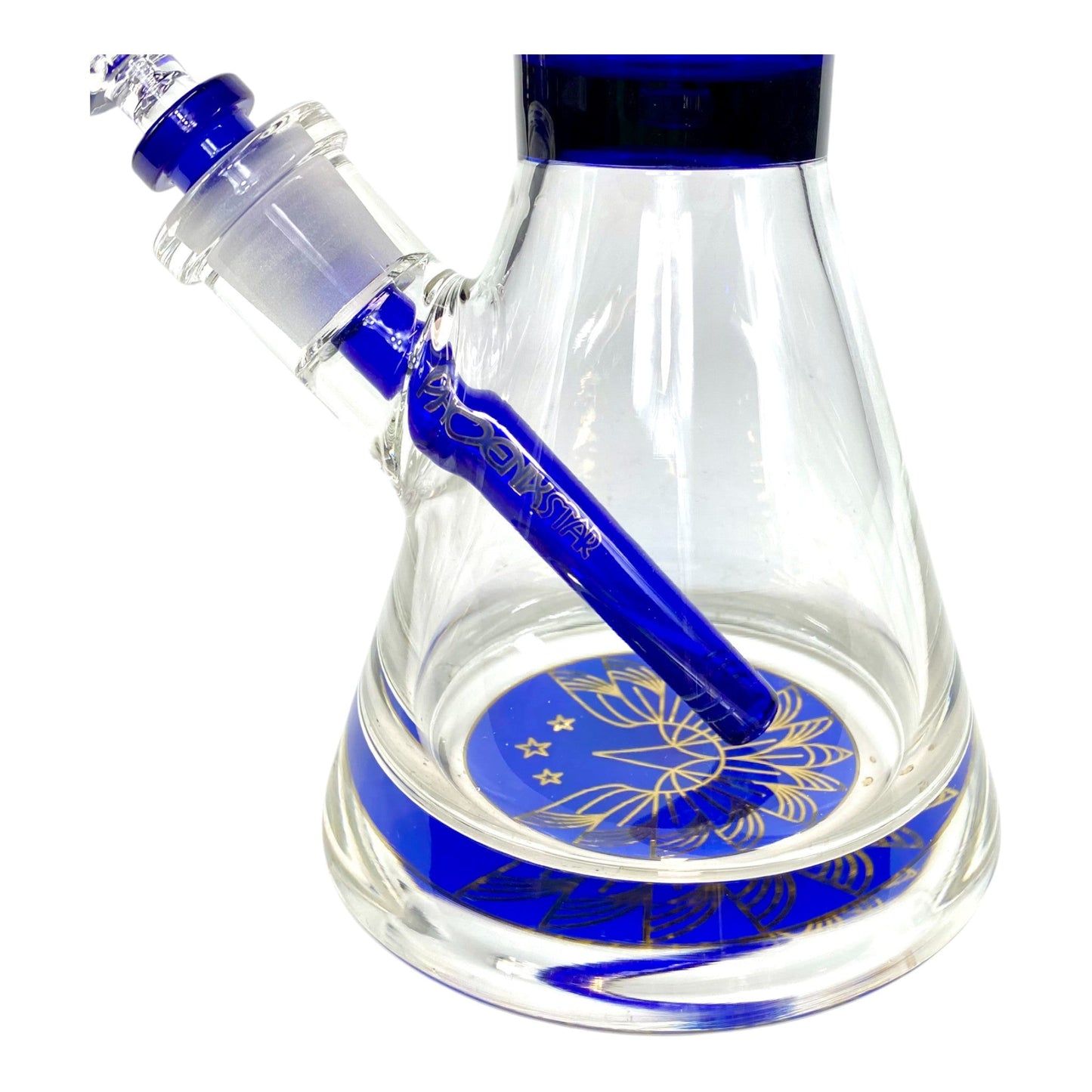 Phoenix 9mm Thick Heavy Duty Beaker Bong 30cm Blue - The Bong Baron