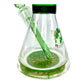 Phoenix 9mm Thick Heavy Duty Beaker Bong 30cm Green - The Bong Baron