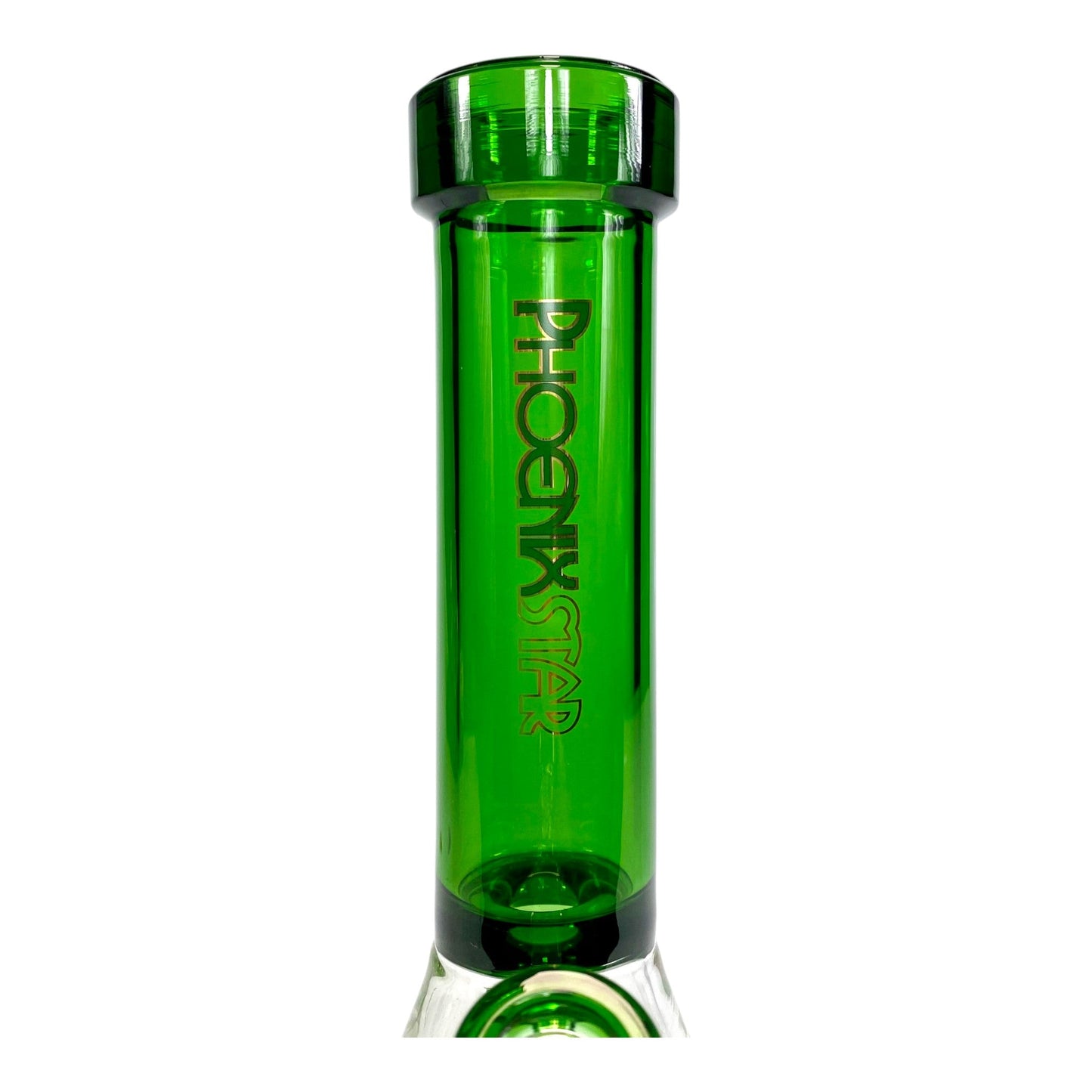 Phoenix 9mm Thick Heavy Duty Beaker Bong 30cm Green - The Bong Baron