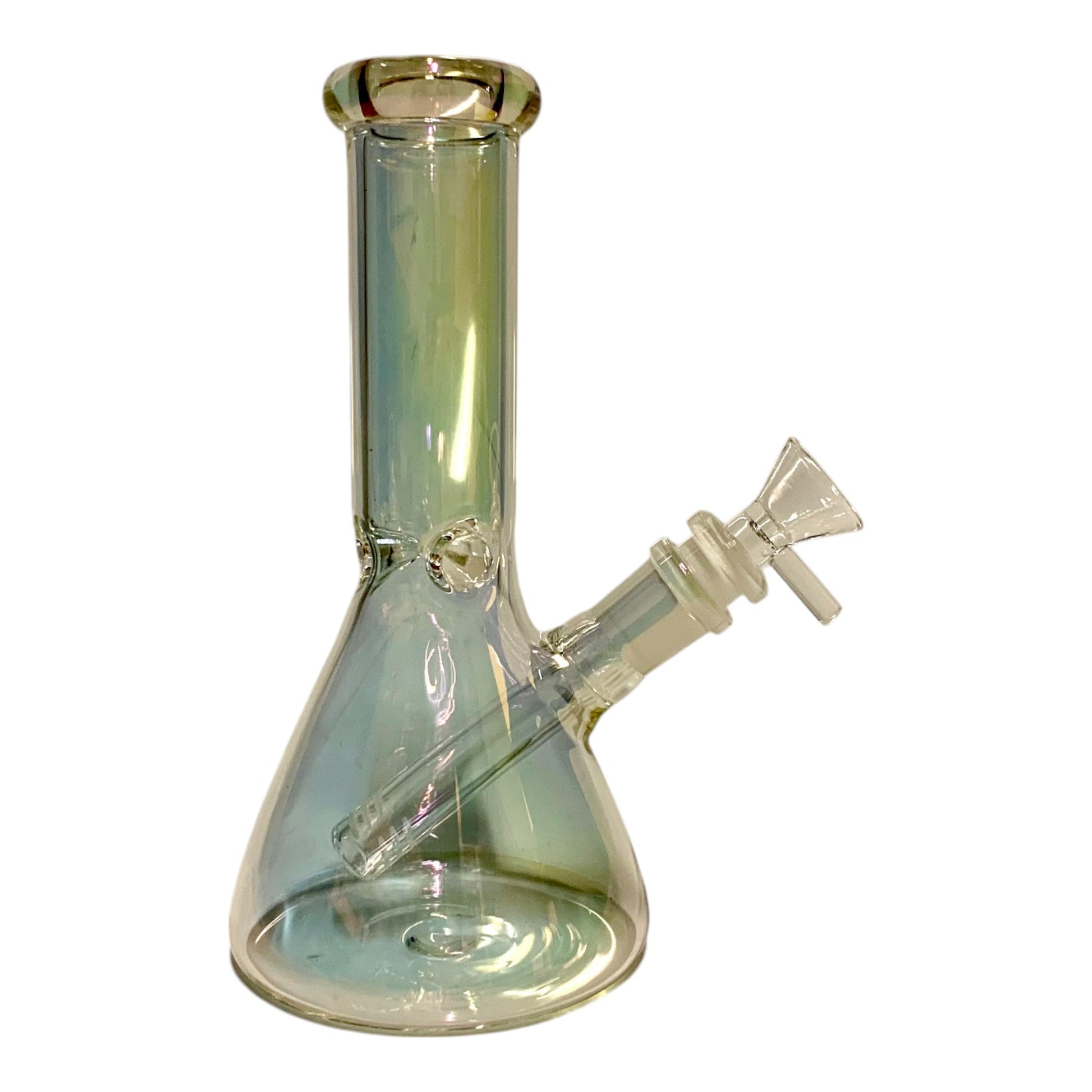 Phoenix Clear Iridescent Glass Beaker Bong 20cm - The Bong Baron