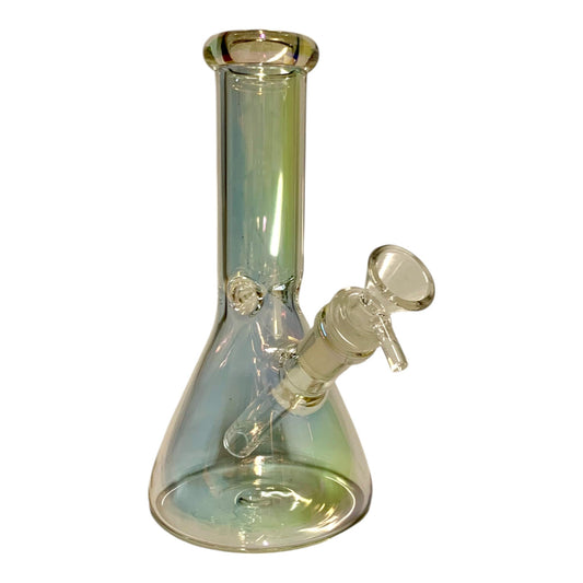 Phoenix Clear Iridescent Glass Beaker Bong 20cm - The Bong Baron