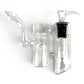 Phoenix Double Percolated Hammer Bubbler Bong 19cm Black - The Bong Baron