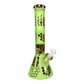 Phoenix Electroplated 7mm Thick Honeycomb Beaker Bong 32cm Green - The Bong Baron
