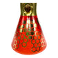 Phoenix Electroplated7mm Thick Honeycomb Beaker Bong 32cm Red - The Bong Baron