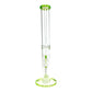 Phoenix Forked Perc Straight Tube 43cm Green - The Bong Baron