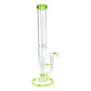 Phoenix Forked Perc Straight Tube 43cm Green - The Bong Baron