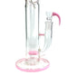 Phoenix Forked Perc Straight Tube 43cm Pink - The Bong Baron
