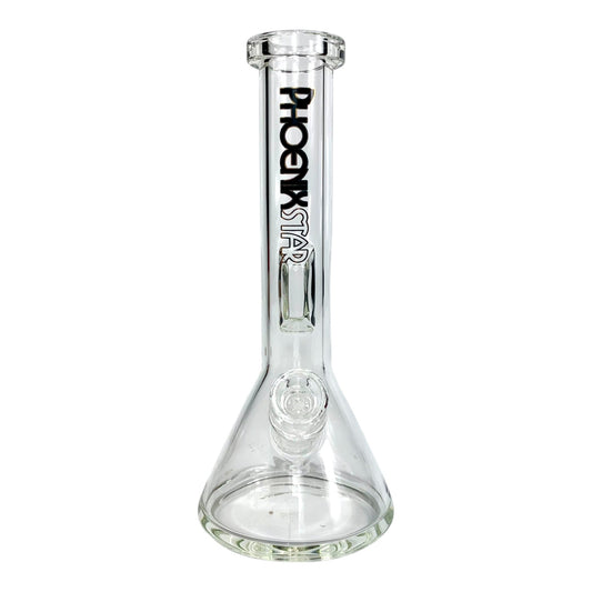 Phoenix Glass Beaker Bong 21cm – Black - The Bong Baron