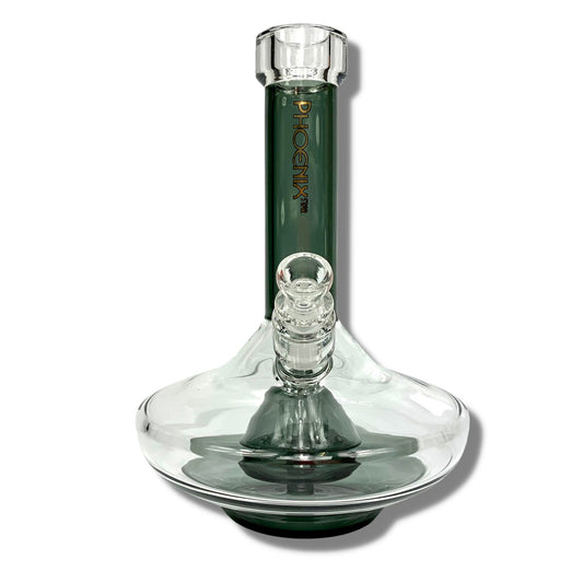 Phoenix Glass UFO Bong 20cm Ash Green - The Bong Baron