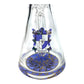 Phoenix Heavy Base Beaker Bong Milky Blue 25cm - The Bong Baron