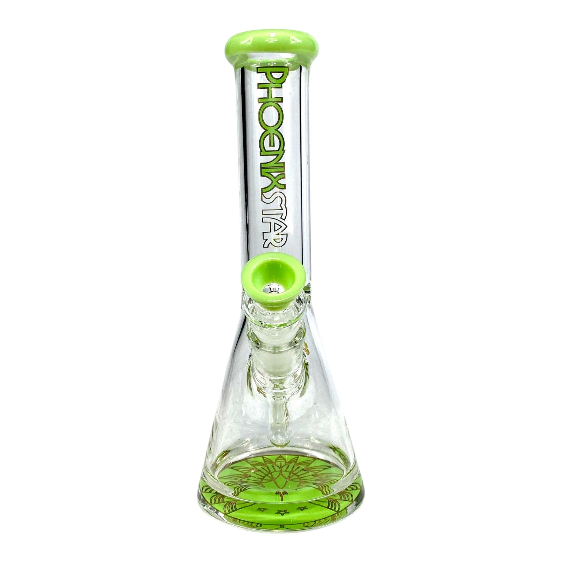 Phoenix Heavy Base Beaker Bong – Milky Green 25cm - The Bong Baron