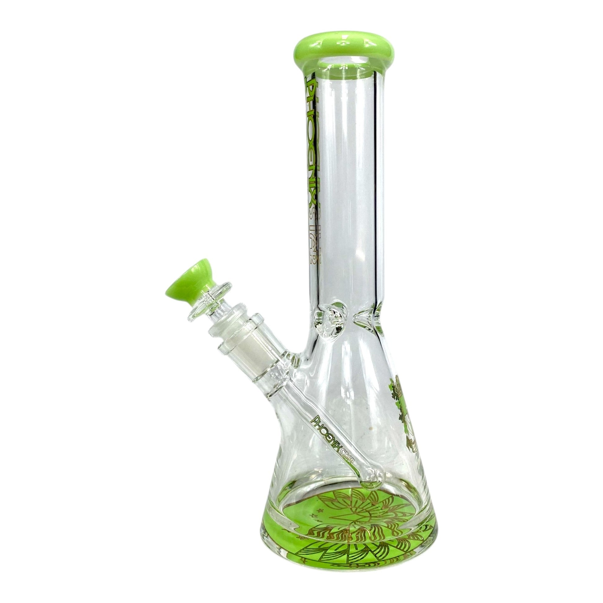 Phoenix Heavy Base Beaker Bong – Milky Green 25cm - The Bong Baron