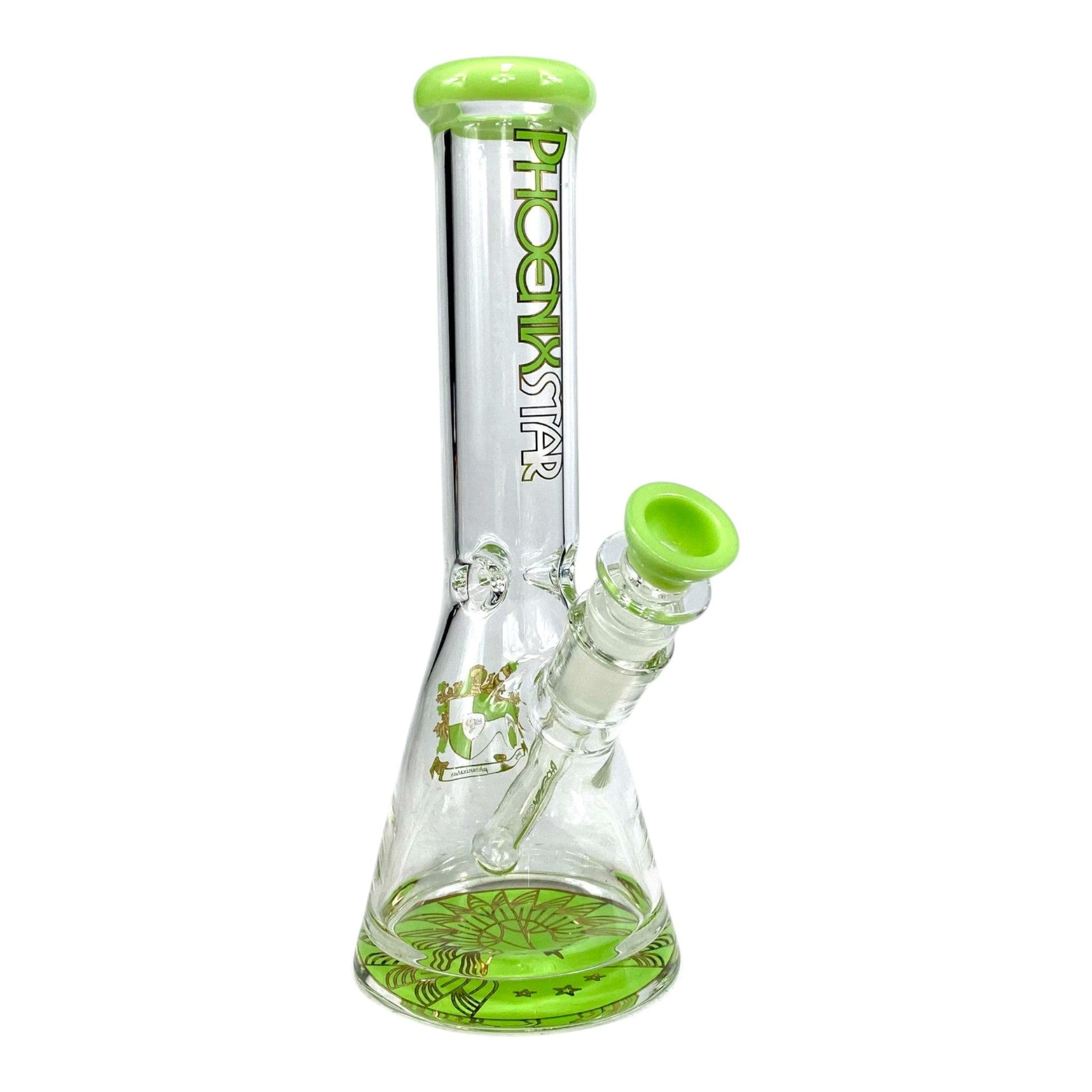 Phoenix Heavy Base Beaker Bong – Milky Green 25cm - The Bong Baron