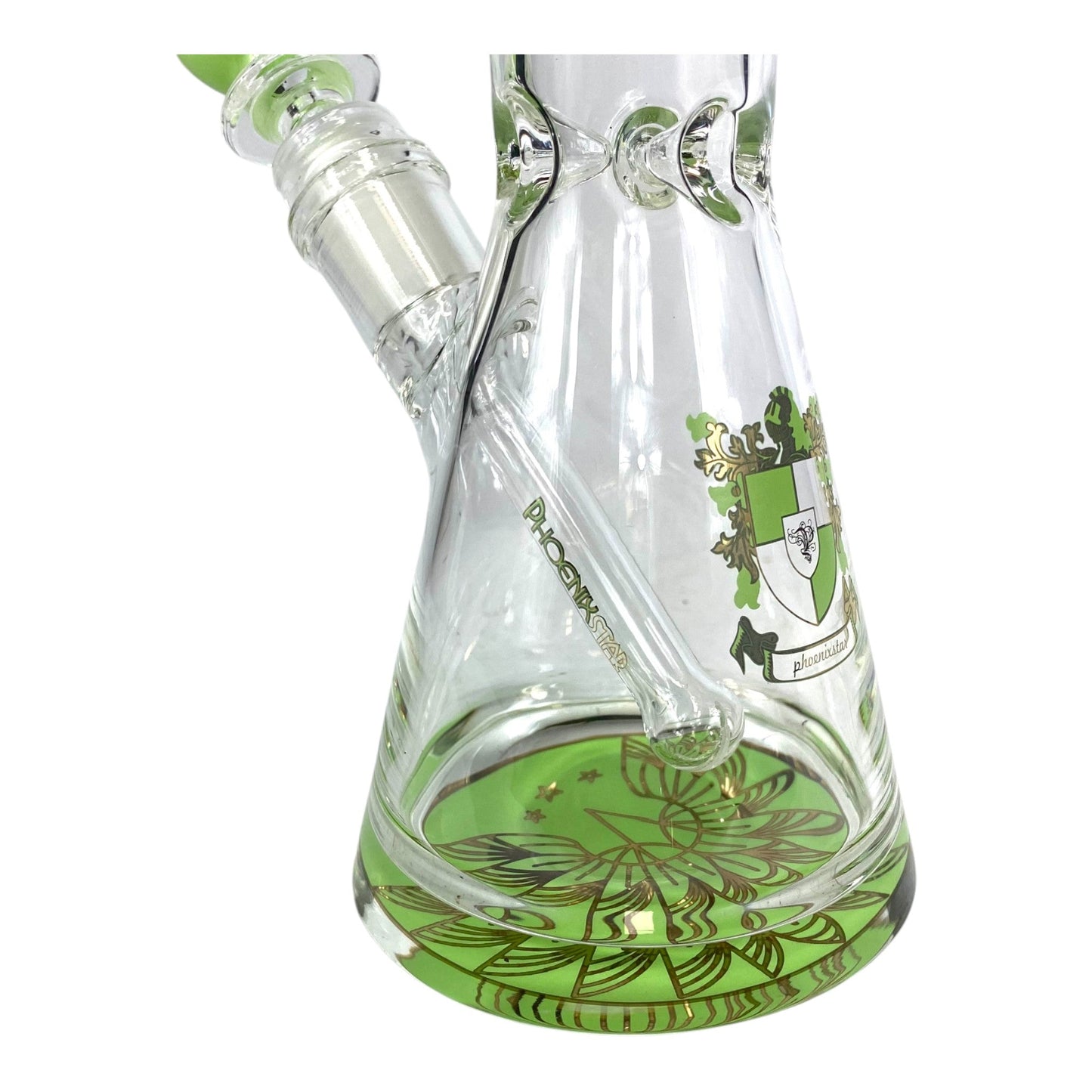 Phoenix Heavy Base Beaker Bong – Milky Green 25cm - The Bong Baron