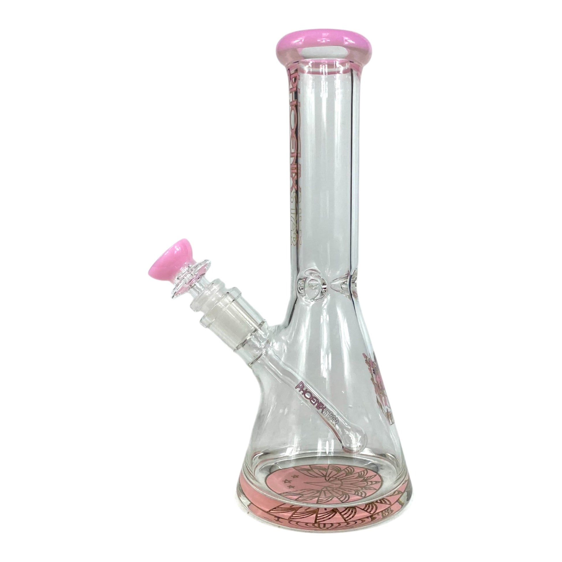 Phoenix Heavy Base Beaker Bong – Milky Pink 25cm - The Bong Baron