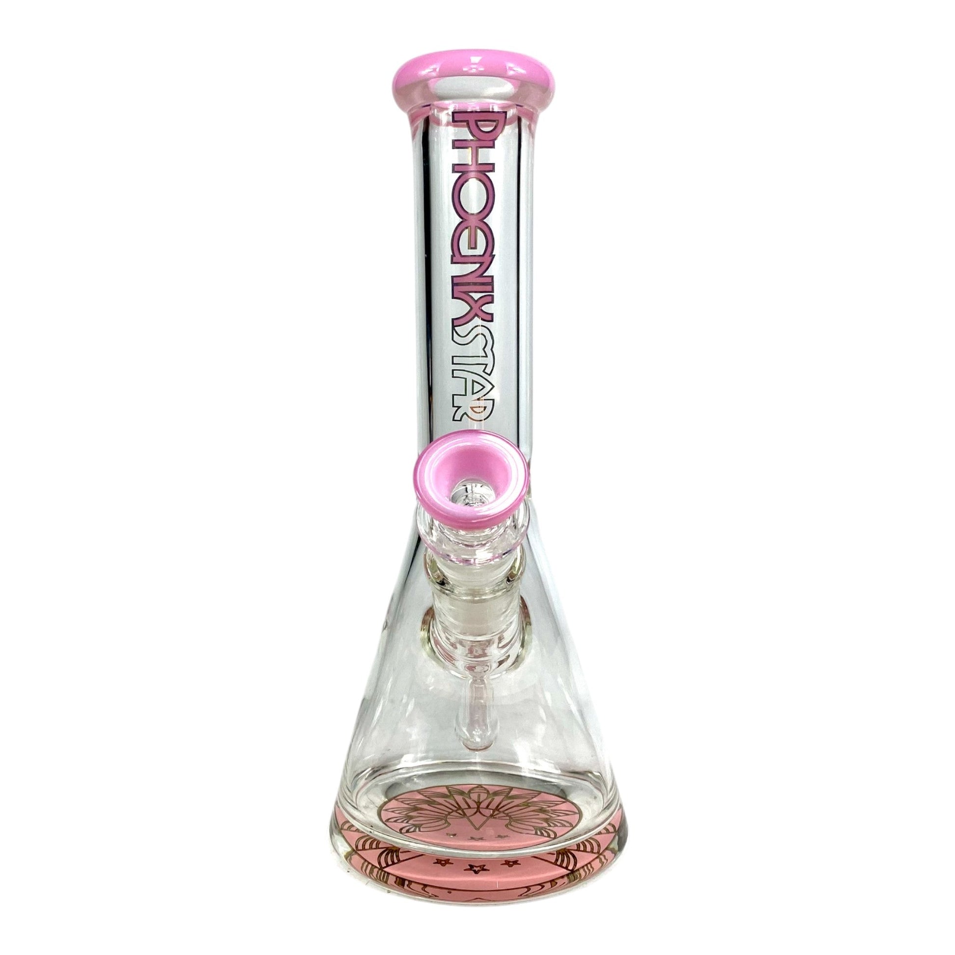 Phoenix Heavy Base Beaker Bong – Milky Pink 25cm - The Bong Baron