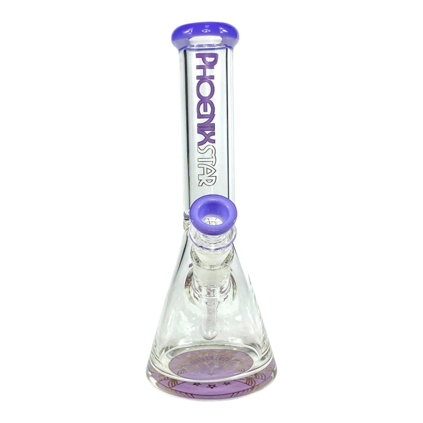 Phoenix Heavy Base Beaker Bong – Milky Purple 25cm - The Bong Baron