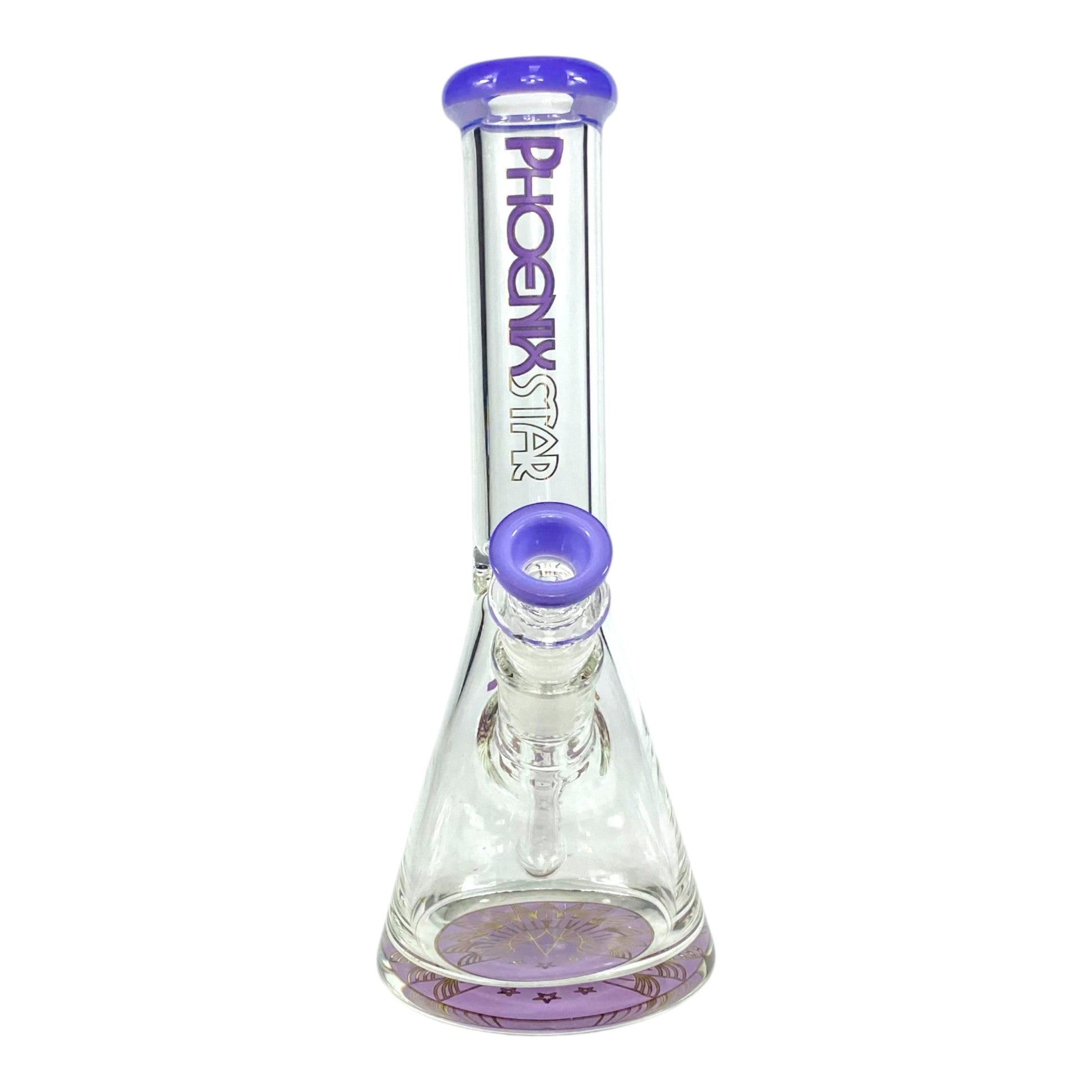 Phoenix Heavy Base Beaker Bong – Milky Purple 25cm - The Bong Baron