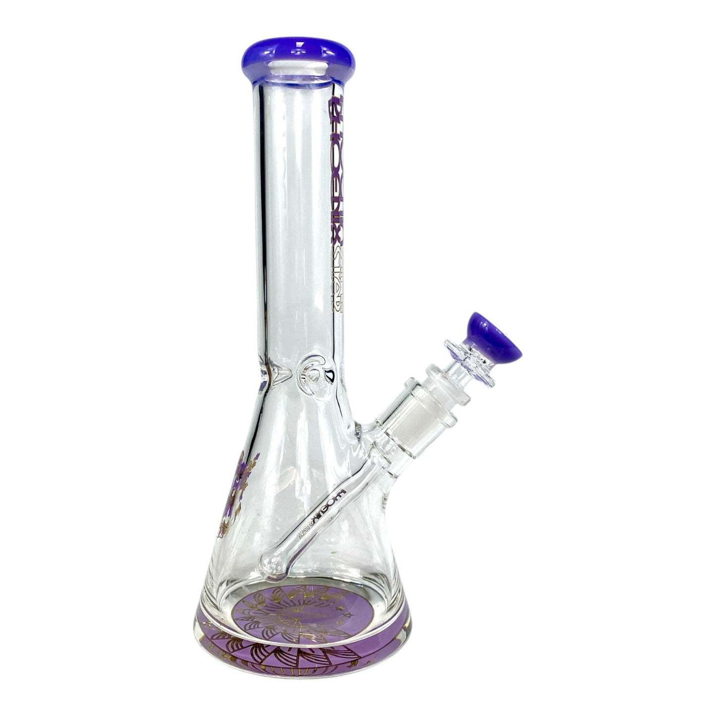 Phoenix Heavy Base Beaker Bong – Milky Purple 25cm - The Bong Baron