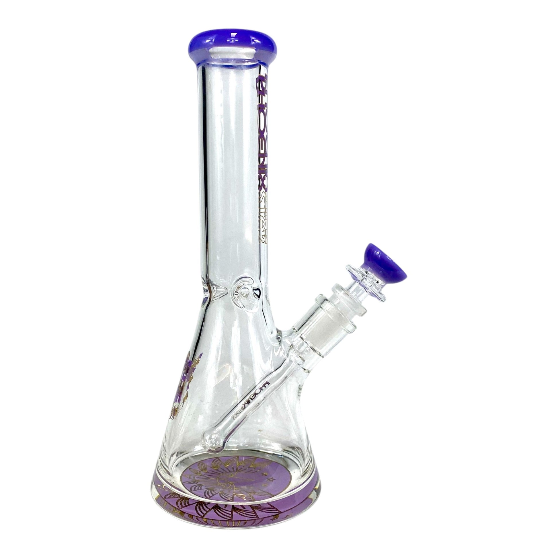 Phoenix Heavy Base Beaker Bong – Milky Purple 25cm - The Bong Baron