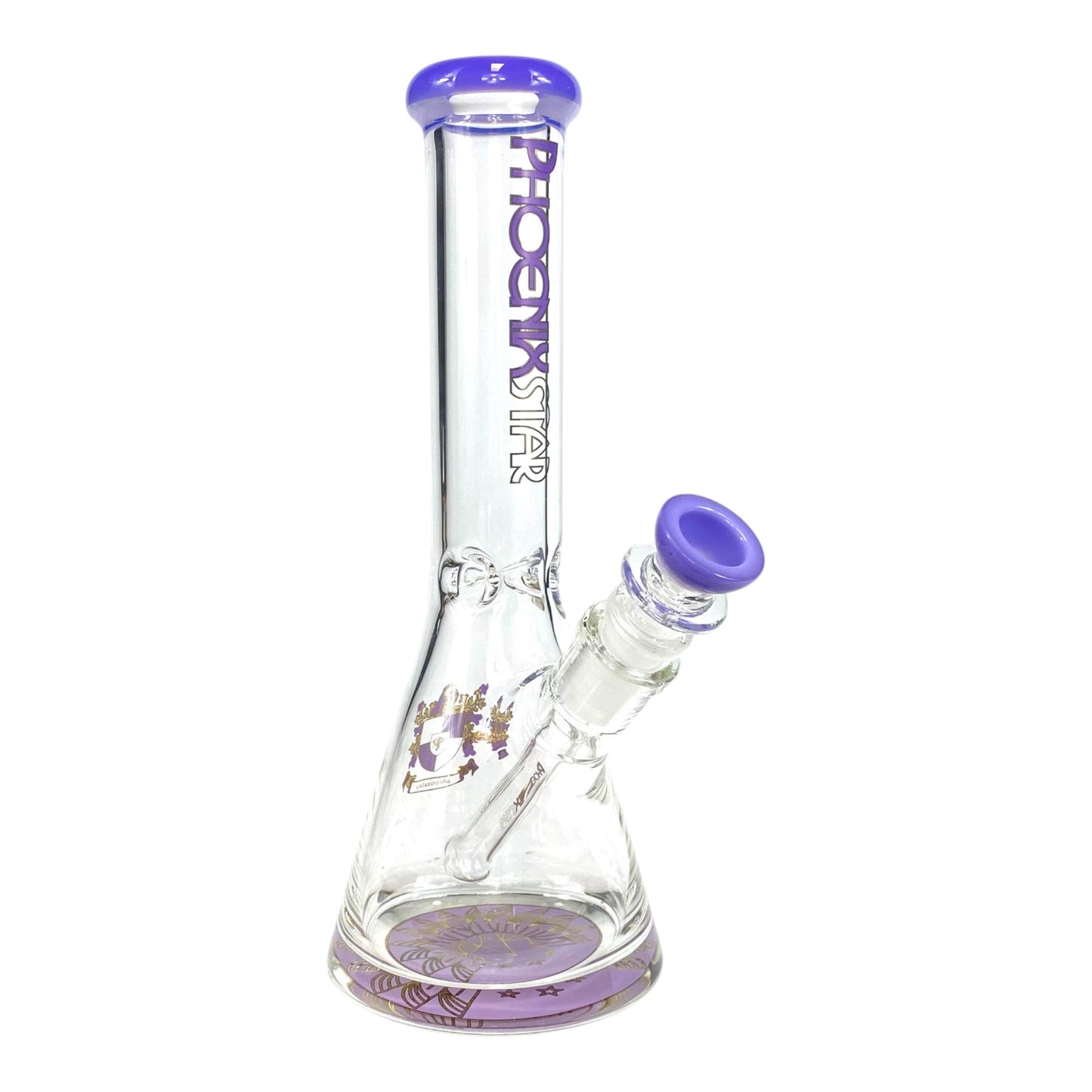 Phoenix Heavy Base Beaker Bong – Milky Purple 25cm - The Bong Baron