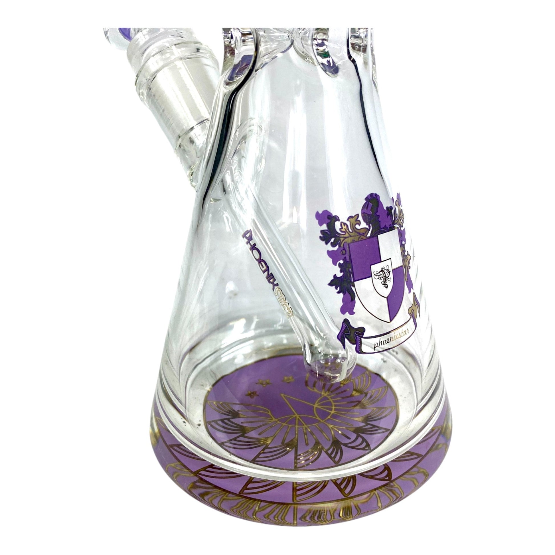 Phoenix Heavy Base Beaker Bong – Milky Purple 25cm - The Bong Baron