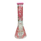 Phoenix Honeycomb Glass Beaker Bong Pink 25cm - The Bong Baron