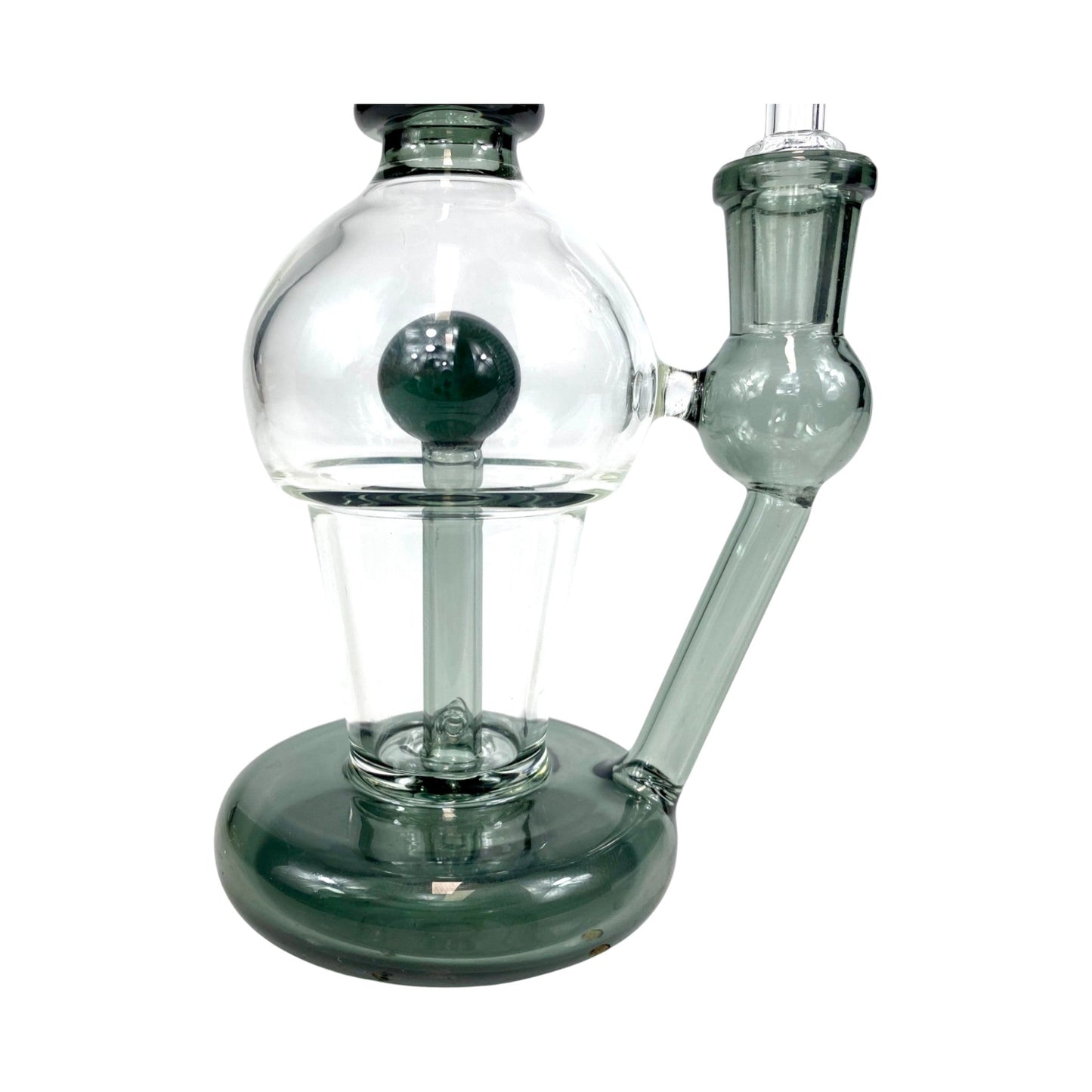 Phoenix Inline Perc Dab Rig – 19cm Ash Green - The Bong Baron