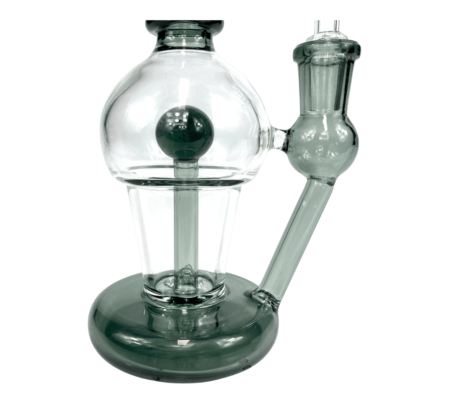 Phoenix Inline Perc Dab Rig – 19cm Ash Green - The Bong Baron