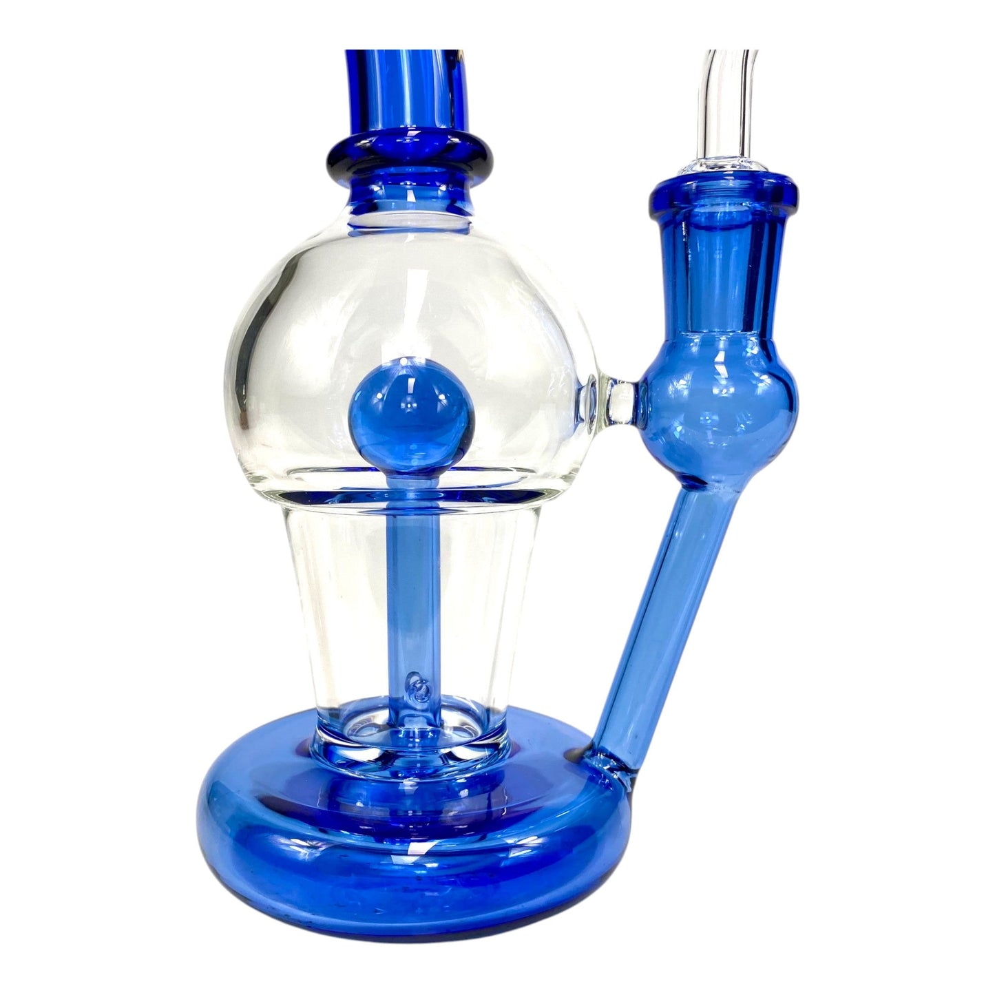 Phoenix Inline Perc Dab Rig – 19cm Blue - The Bong Baron