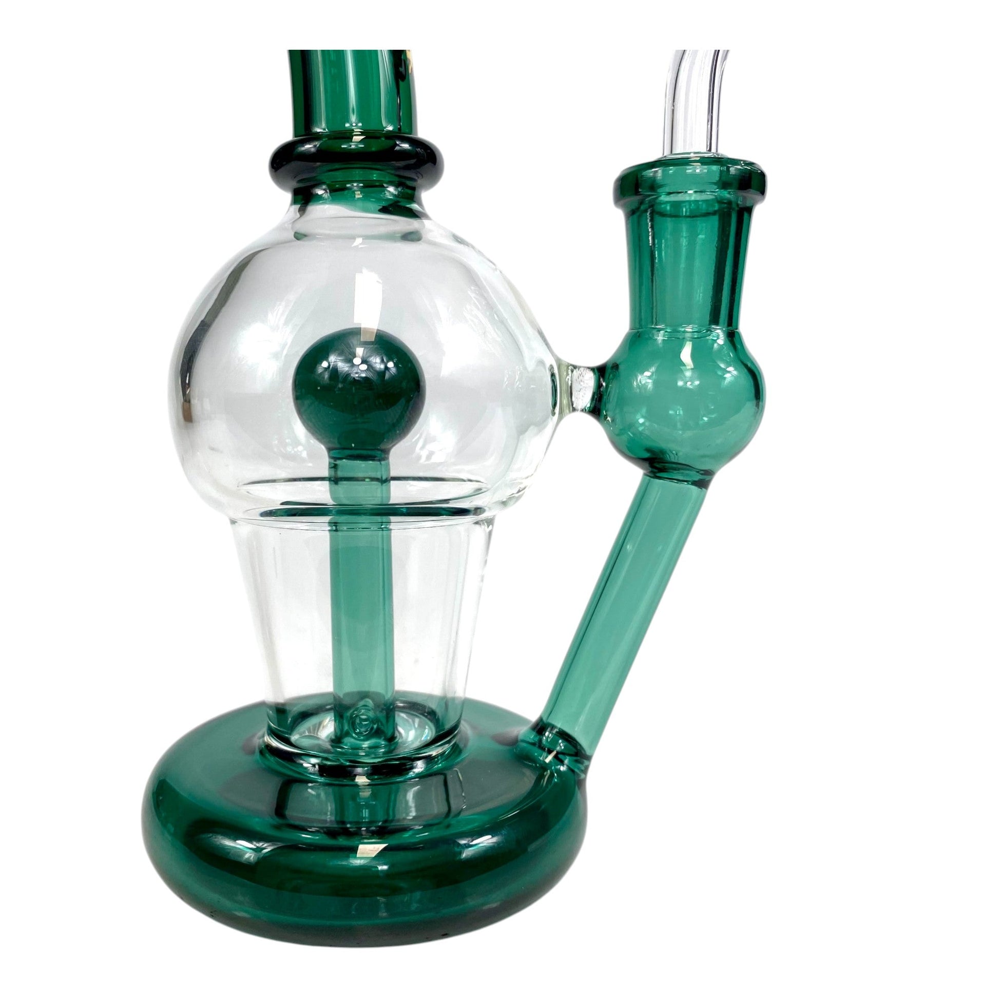 Phoenix Inline Perc Dab Rig – 19cm Green - The Bong Baron