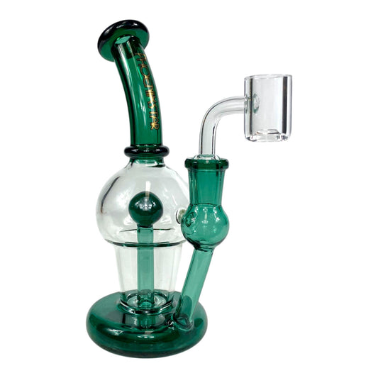Phoenix Inline Perc Dab Rig – 19cm Green - The Bong Baron