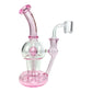 Phoenix Inline Perc Dab Rig 19cm Pink - The Bong Baron