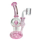 Phoenix Inline Perc Dab Rig 19cm Pink - The Bong Baron