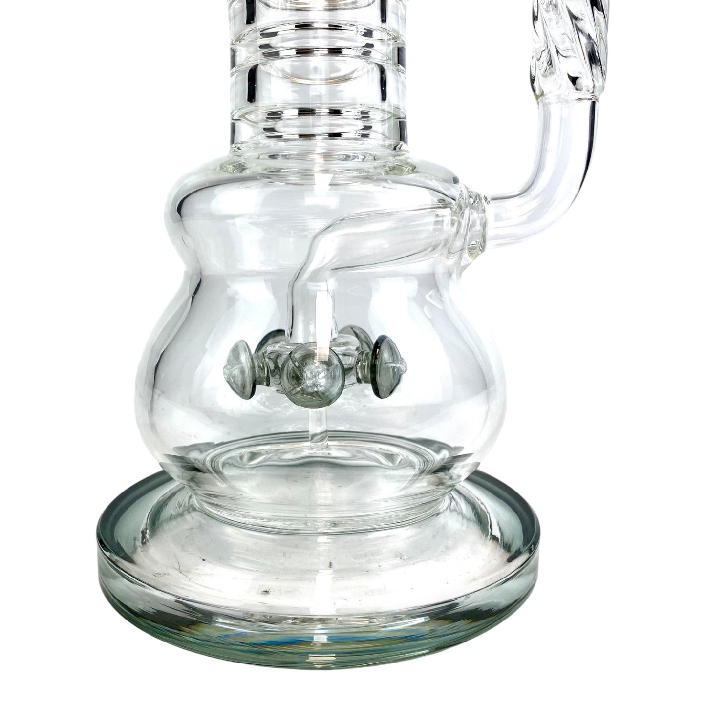 Phoenix Jellyfish Dual Perc Bong 50cm Ash Green - The Bong Baron