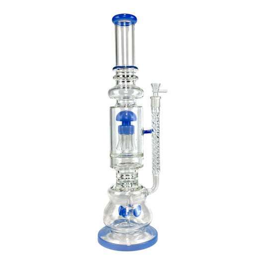 Phoenix Jellyfish Dual Perc Bong 50cm Blue - The Bong Baron