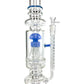 Phoenix Jellyfish Dual Perc Bong 50cm Blue - The Bong Baron