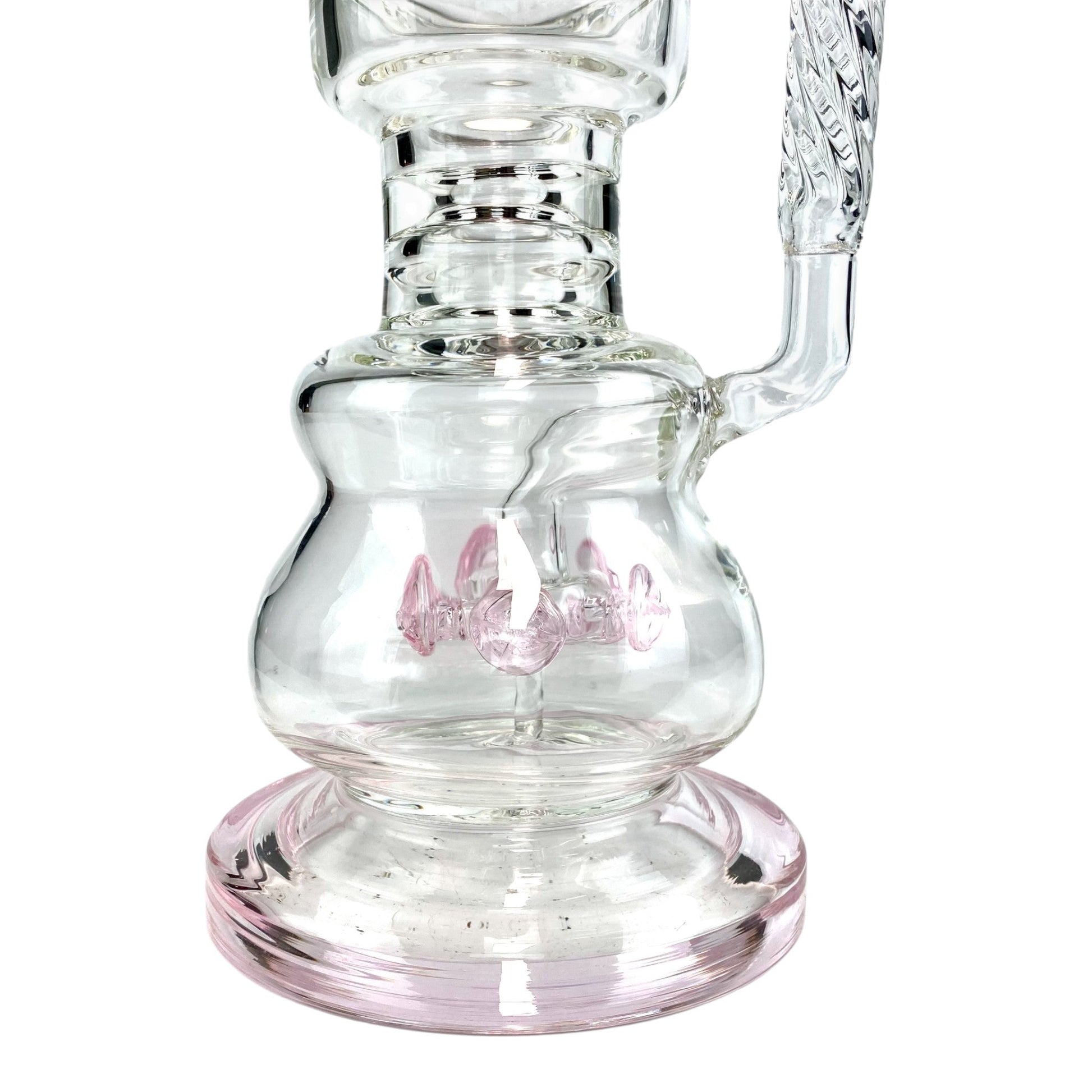 Phoenix Jellyfish Dual Perc Bong 50cm Pink - The Bong Baron