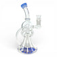 Phoenix Matrix Perc Recycler Bong 23cm Blue - The Bong Baron