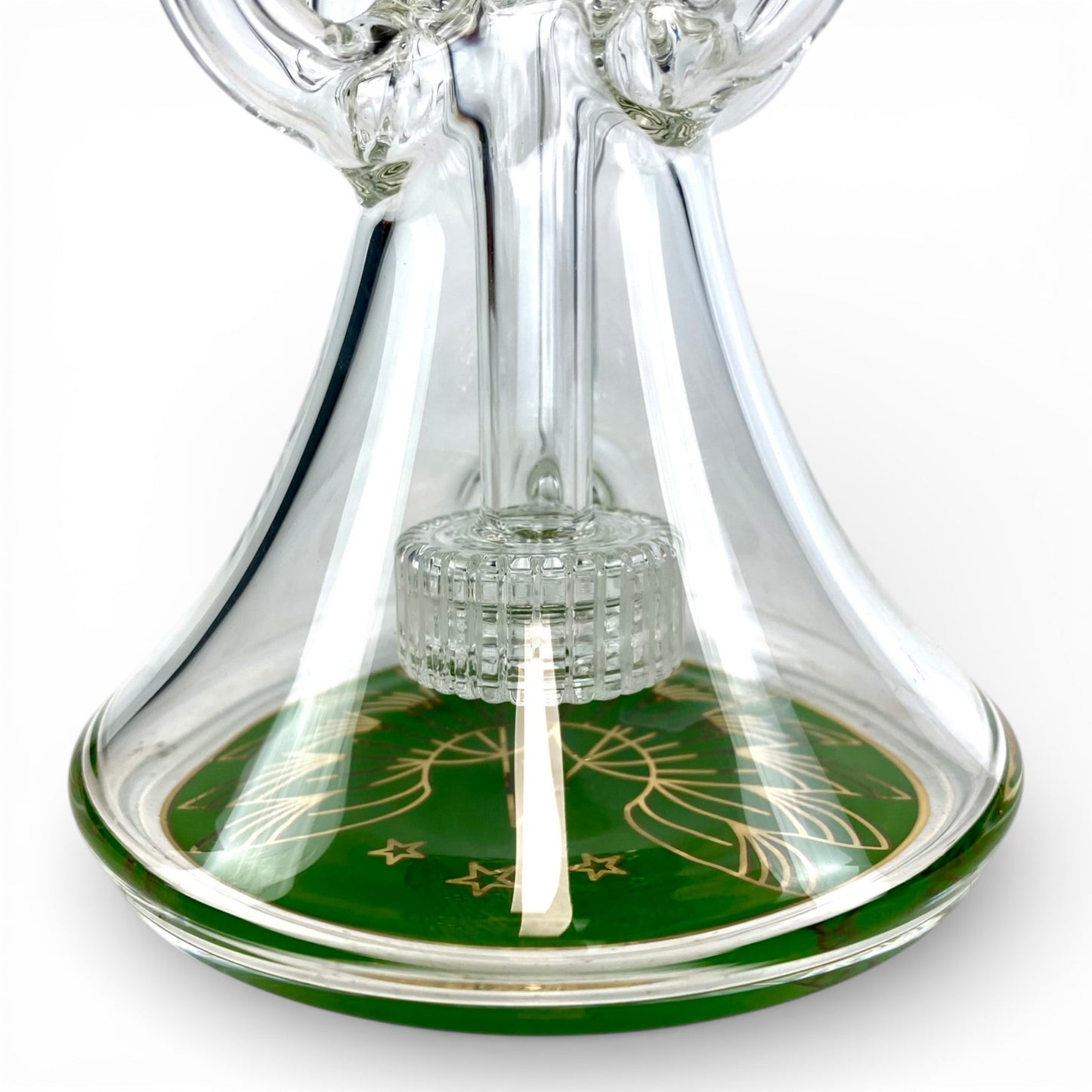 Phoenix Matrix Perc Recycler Bong 23cm Green - The Bong Baron