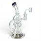 Phoenix Matrix Perc Recycler Bong and Dab Rig 23cm Black - The Bong Baron