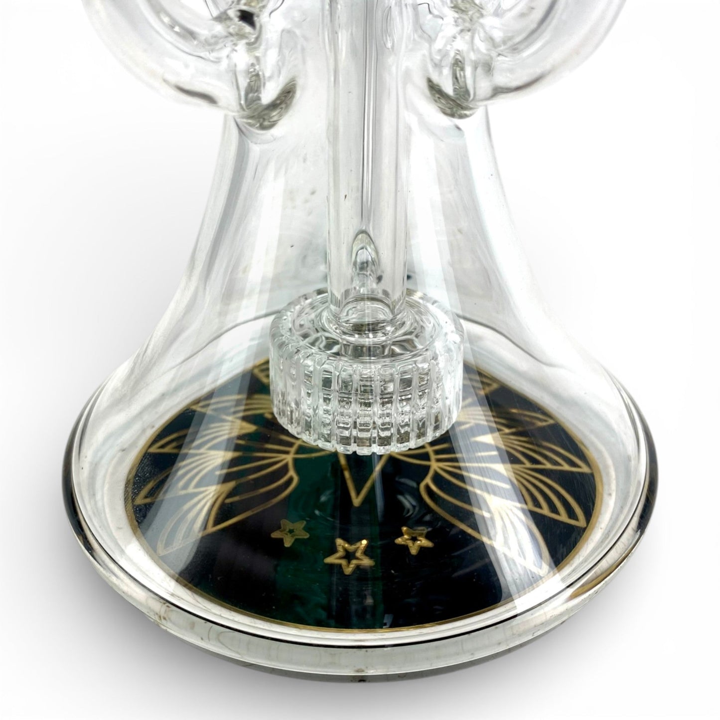 Phoenix Matrix Perc Recycler Bong and Dab Rig 23cm Black - The Bong Baron