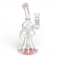 Phoenix Matrix Perc Recycler Bong and Dab Rig 23cm Pink - The Bong Baron